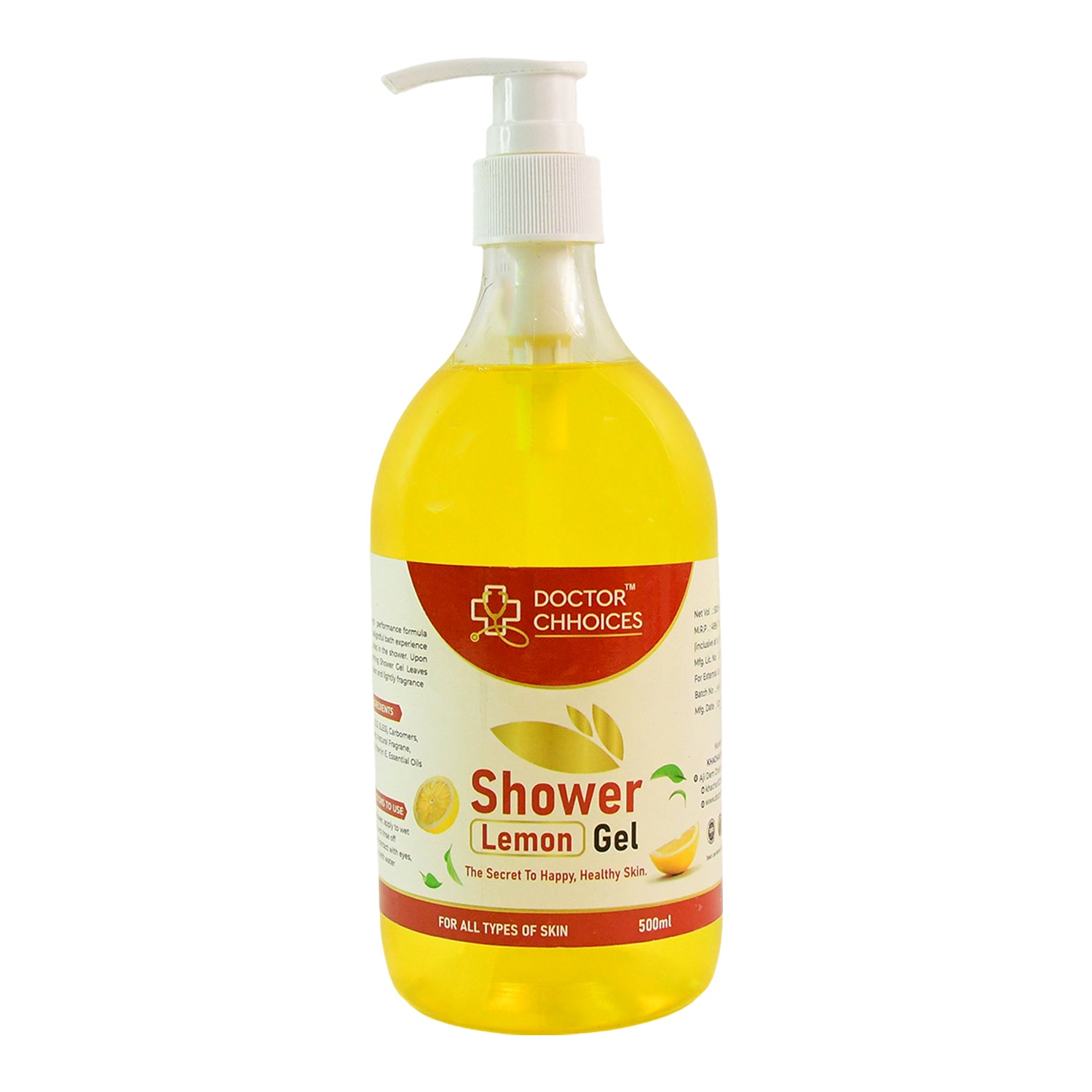 Doctor Chhoices  Choices Lemon Shower Gel  500ml (1 Pc) Doctor Chhoices  Choices Lemon Shower Gel  500ml (1 Pc)